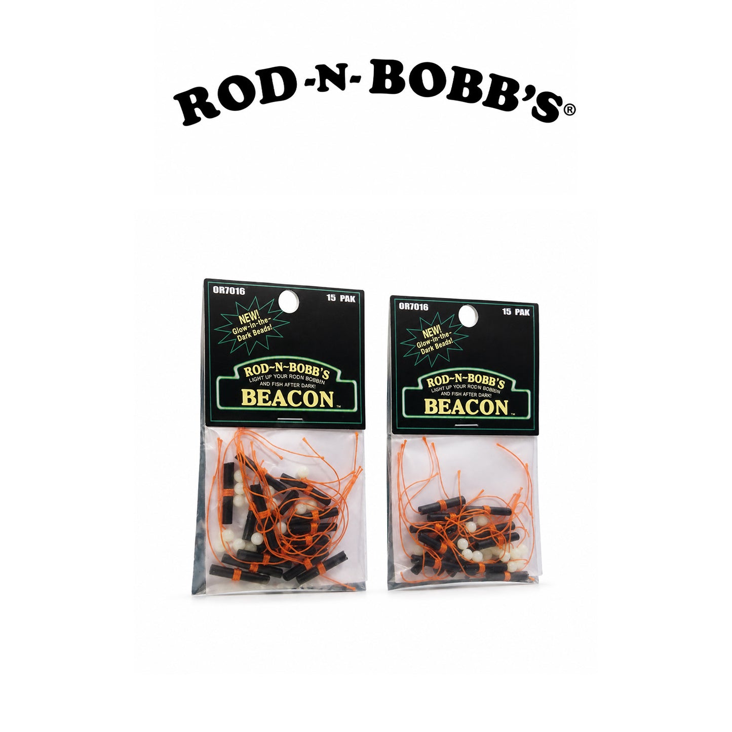 Rod-N-Bobb Orange Bobber Stops for Fishing Floats