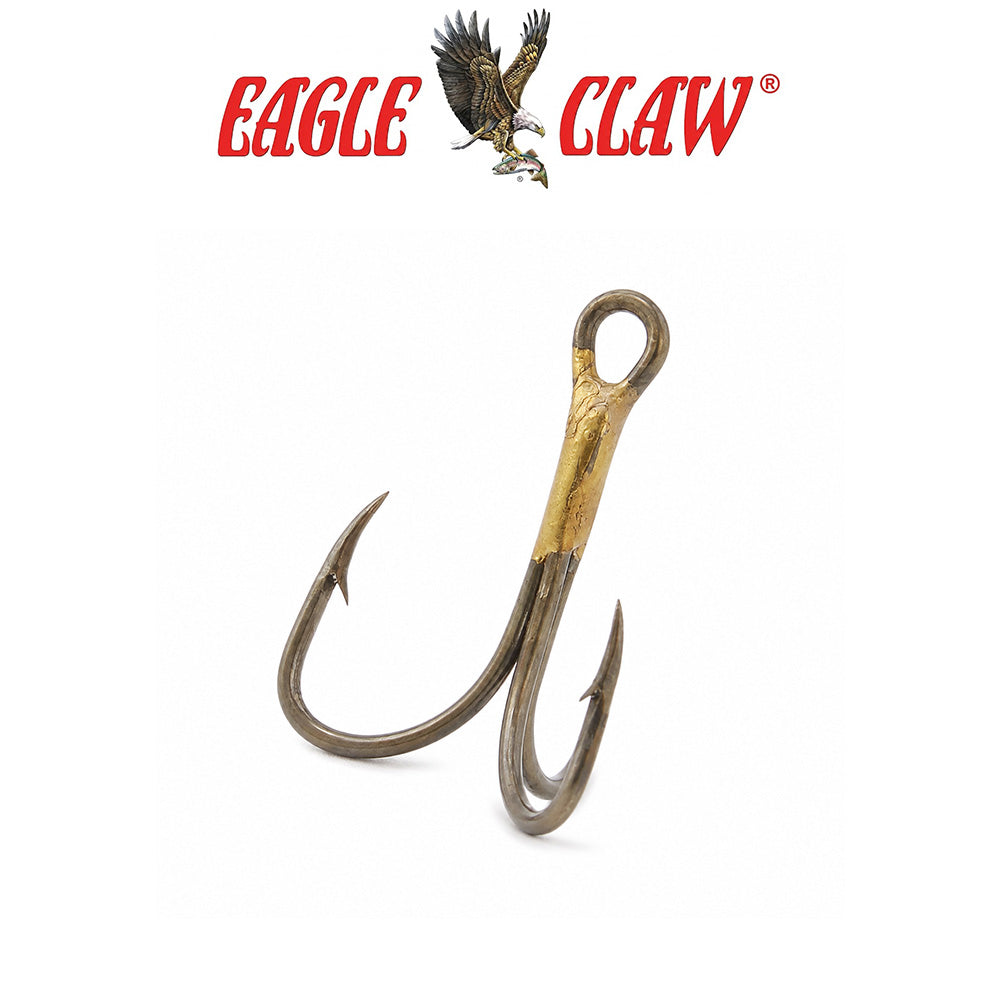 Eagle Claw 2X Treble Curved Fishing Hooks