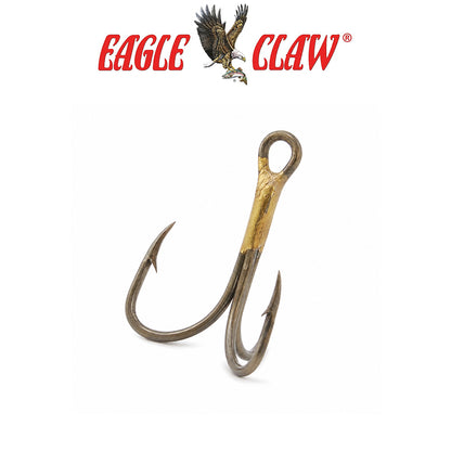 Eagle Claw 2X Treble Curved Fishing Hooks
