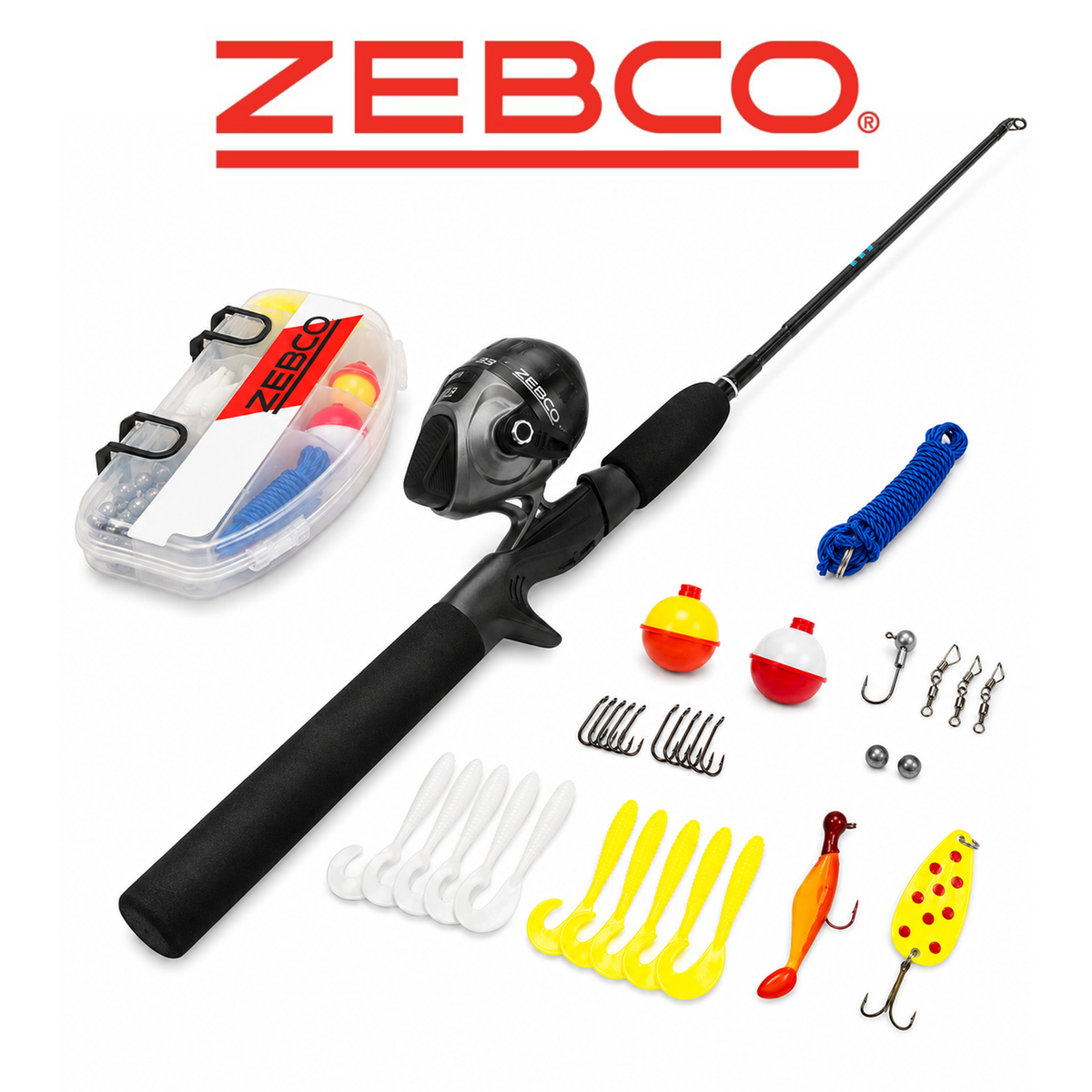 Zebco Ready Tackle Spincast Fishing Combo