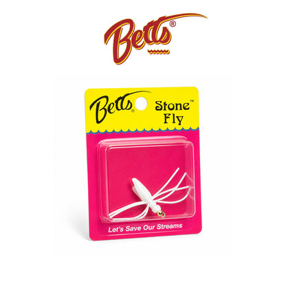 Betts Stone Fly Fishing Lure Size 10 Black and  White