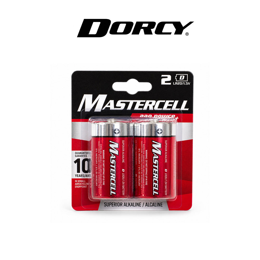 Dorcy Mastercell Alkaline Battery D 2-Pack