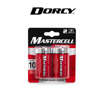 Dorcy Mastercell Alkaline Battery D 2-Pack