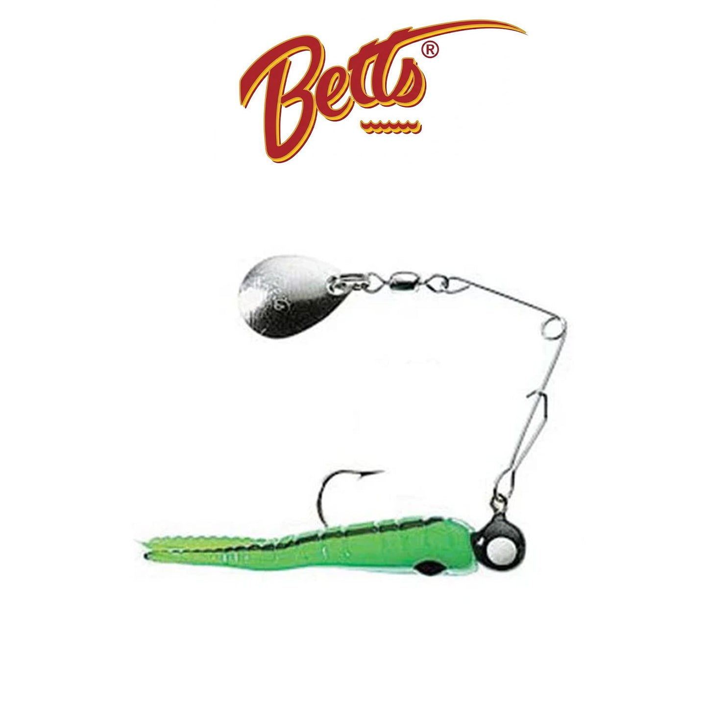 Betts Spin Split Tail Lure 12/Card – Multiple Colors, Assorted Sizes