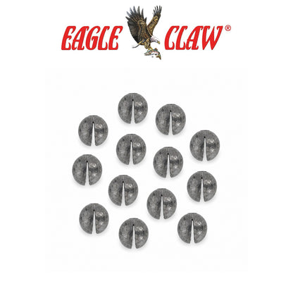 Eagle Claw BB Round Split Shot Sinkers – Reusable Micro Fishing Weights