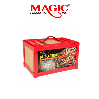 Magic Products Bait Carrier Live Bait Container – Small Fiberboard | Large Fiberboard | Small Dual Lid