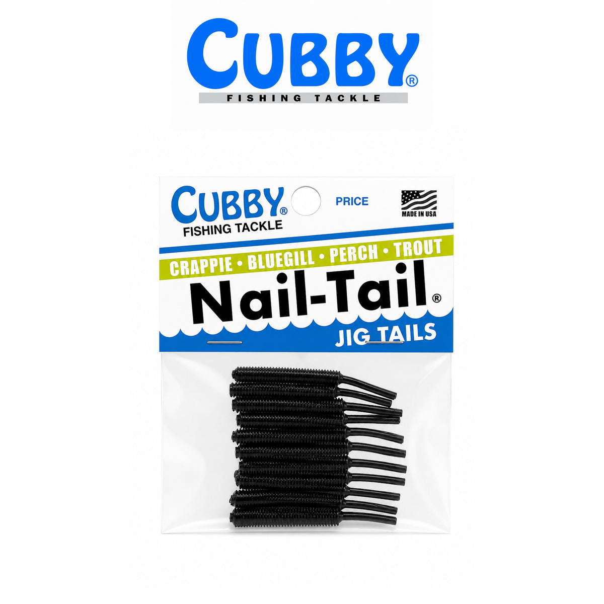 Cubby Nail Tails 1 3/4" Soft Plastic Fishing Bait 10 Pack