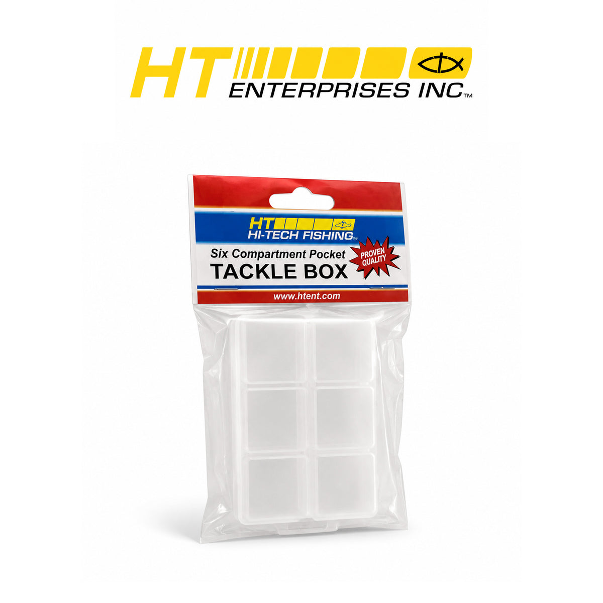 HT Micro 6-Compartment Tackle Box with Individually Opening Compartments