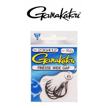Gamakatsu Finesse Wide Gap NSB Freshwater Fishing Hooks