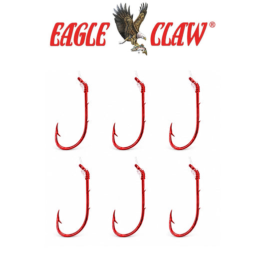 Eagle Claw Baitholder Snell Fishing Hook – 6 Pack