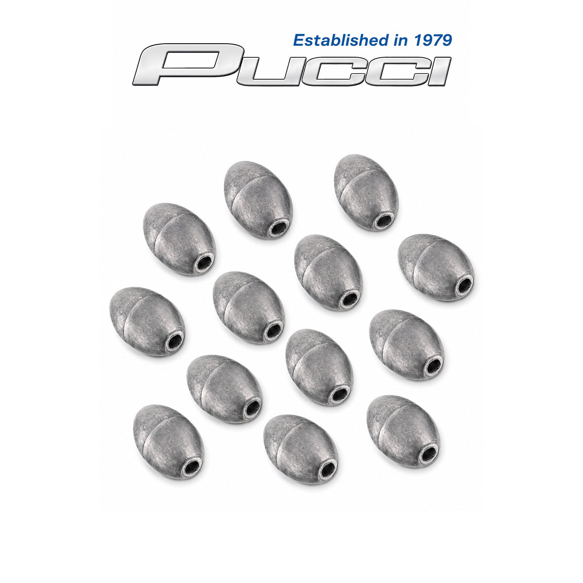 Pucci Egg Sinkers Fishing Weights 12 Pack