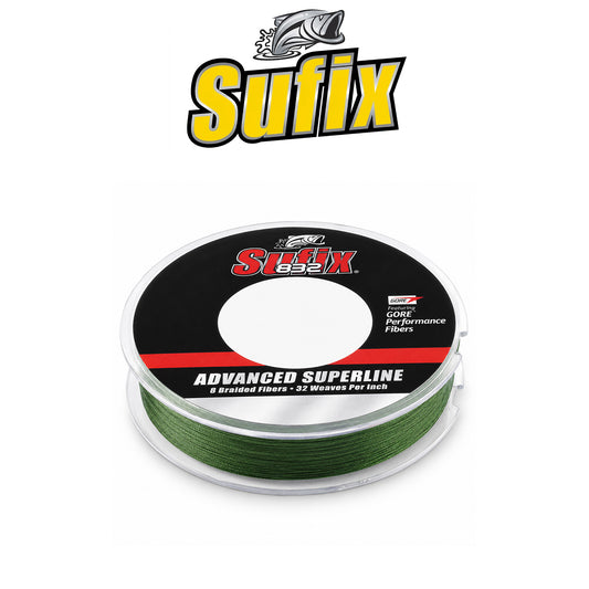 Sufix 832 Advanced Superline Braid Fishing Line Low-Vis Green