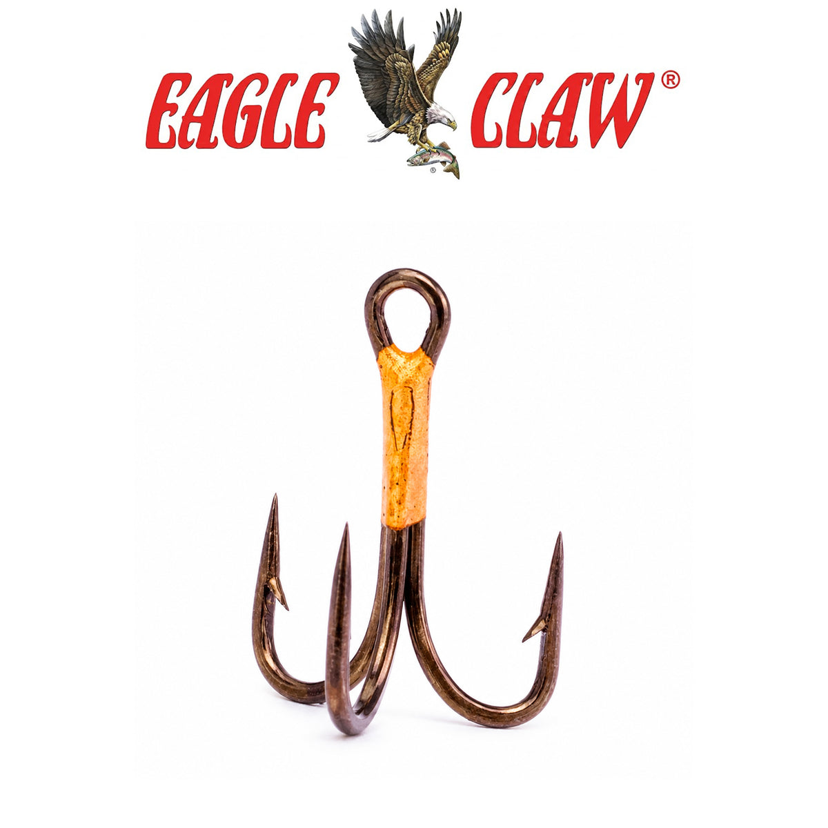 Eagle Claw Lazer 4X Treble Regular Shank Straight Point 5-Pack Fishing Hooks