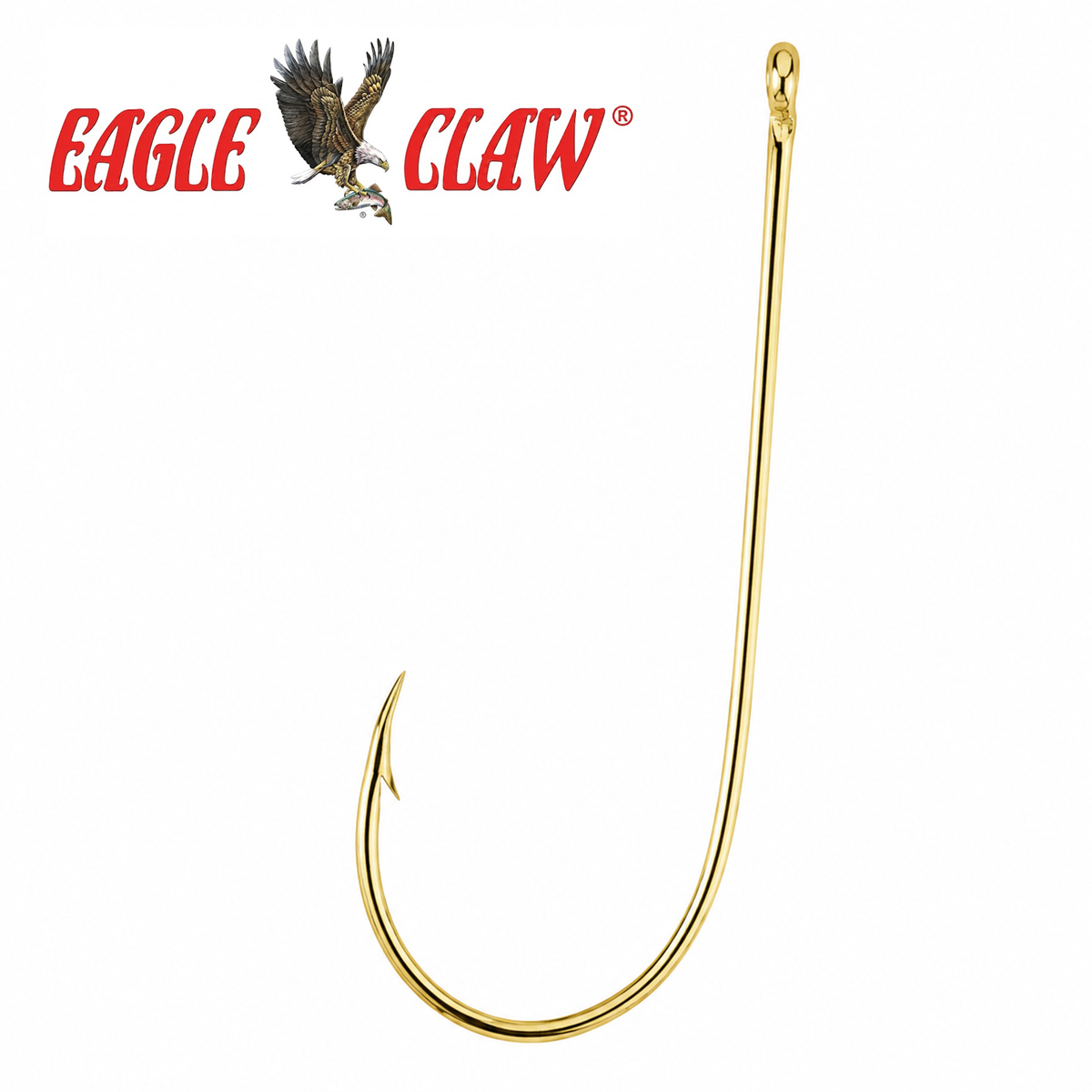 Eagle Claw Gold Fishing Hooks 100 Count Box