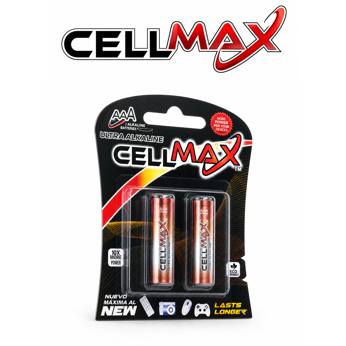 CellMax AAA Alkaline Batteries 2-Pack Carded