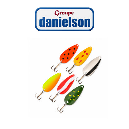 Danielson DN Mini Mite Spoon 6-Piece Premium Fishing Lure Set