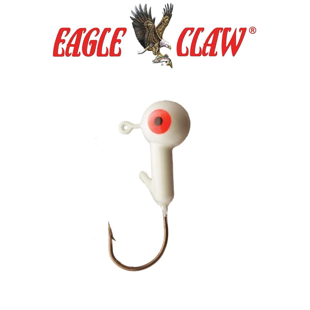 Eagle Claw Ball Head Jig Hook for Soft Plastic Baits