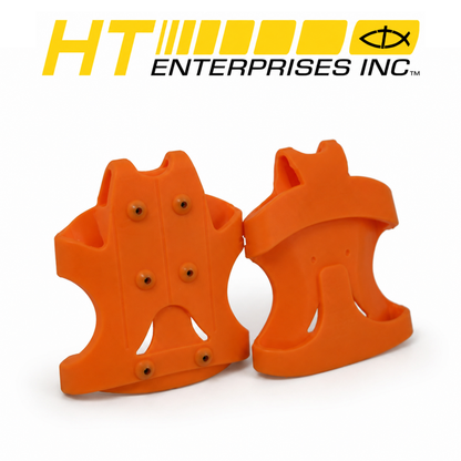 HT Enterprises Sure Grip Safety Stud Style Ice Cleats Safety Orange Extra Large