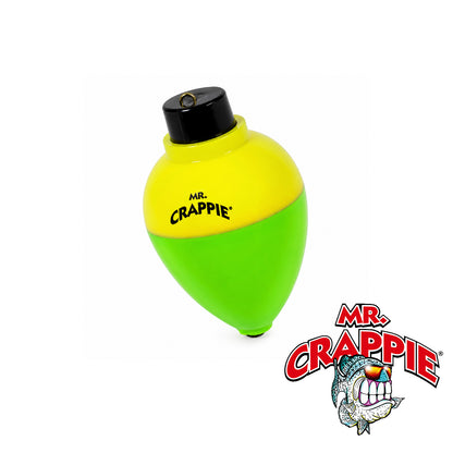 Mr. Crappie Rattlin’ Pear 1" Yellow/Green Crappie Fishing Lure