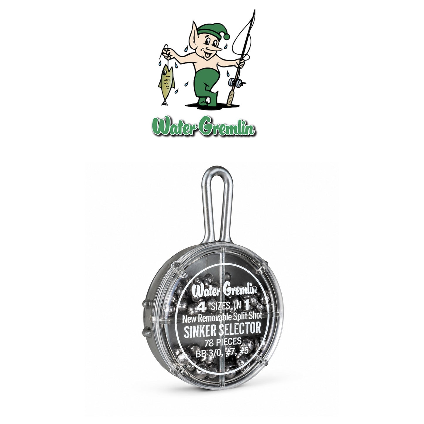 Water Gremlin Split Shot Selector Round Lead Sinkers