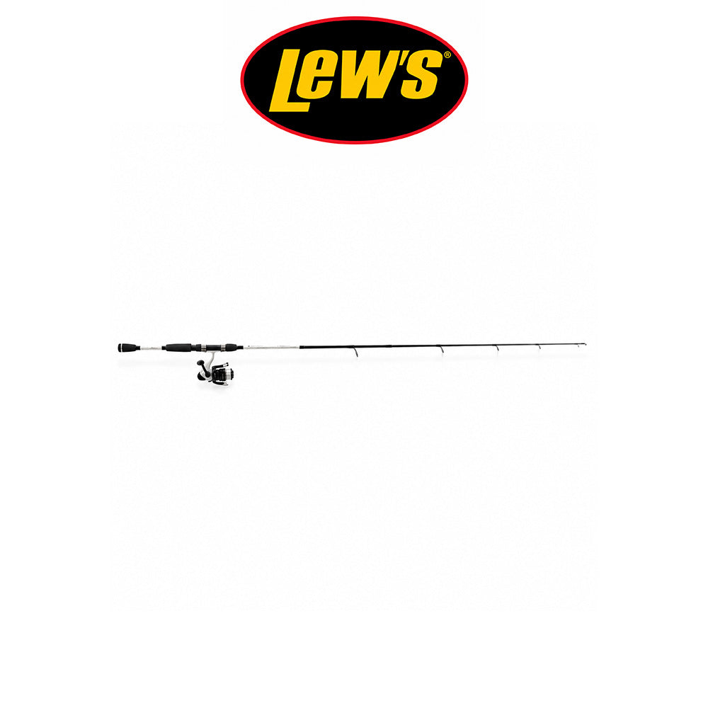 Lew's Hero We Go Rod and Reel Combo, Black/White, 5'6", Size 100 ,5.2:1  Ambidextrous