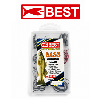 BEST Bass Species Kit Assorted Sizes &amp; Colors 36-Pack