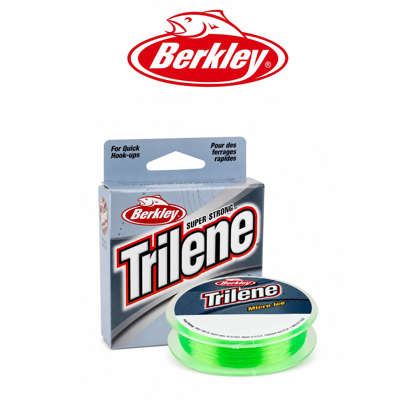 Berkley Trilene Micro Ice Fishing Line Solar Color 3-8 lb