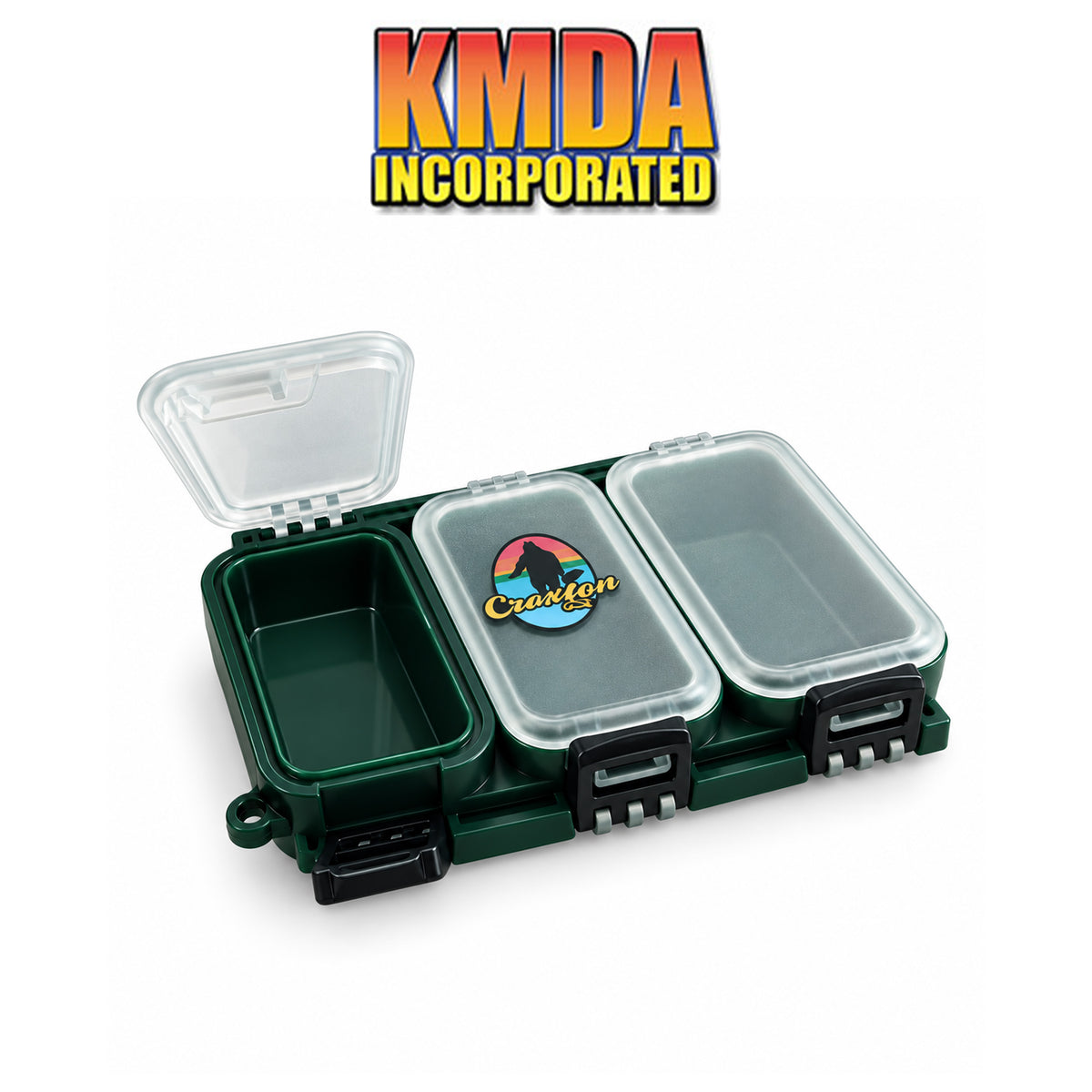 KMDA Mini Waterproof Tackle Box with 6 Sealed Compartments