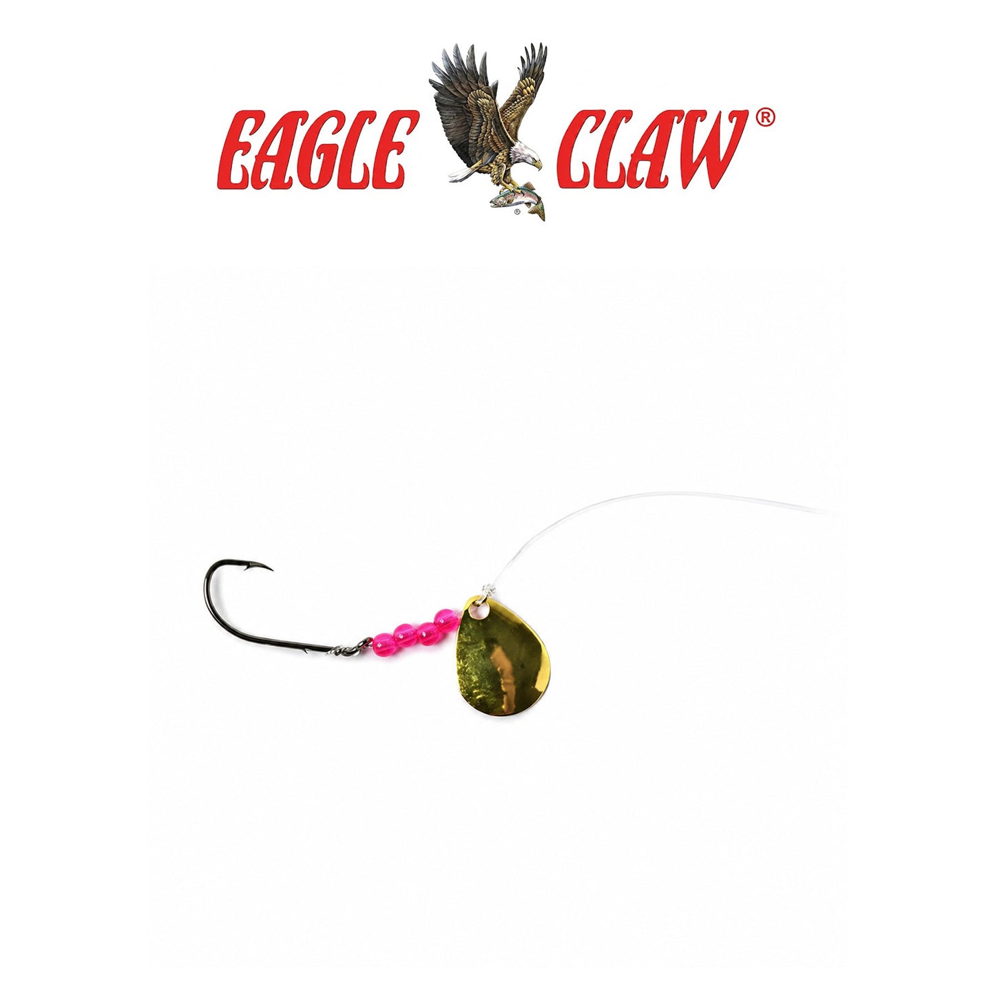 Eagle Claw 2-Way Gold Spinner for Freshwater & Light Saltwater Fishing