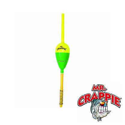 Mr. Crappie Balsa Sprang Thang Oval 0.88" Yellow/Green 2 Pack