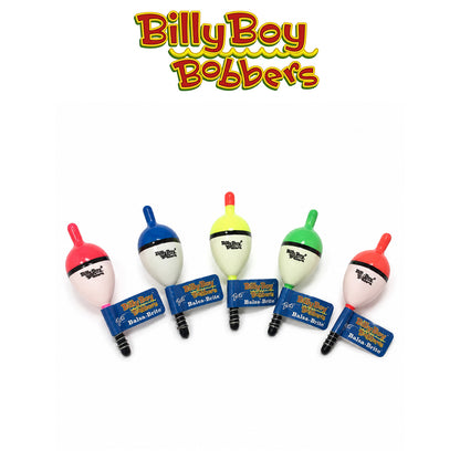 Billy Boy Balsa Spring Oval Bobbers 0.63" Assorted Bright Colors 18 Pack
