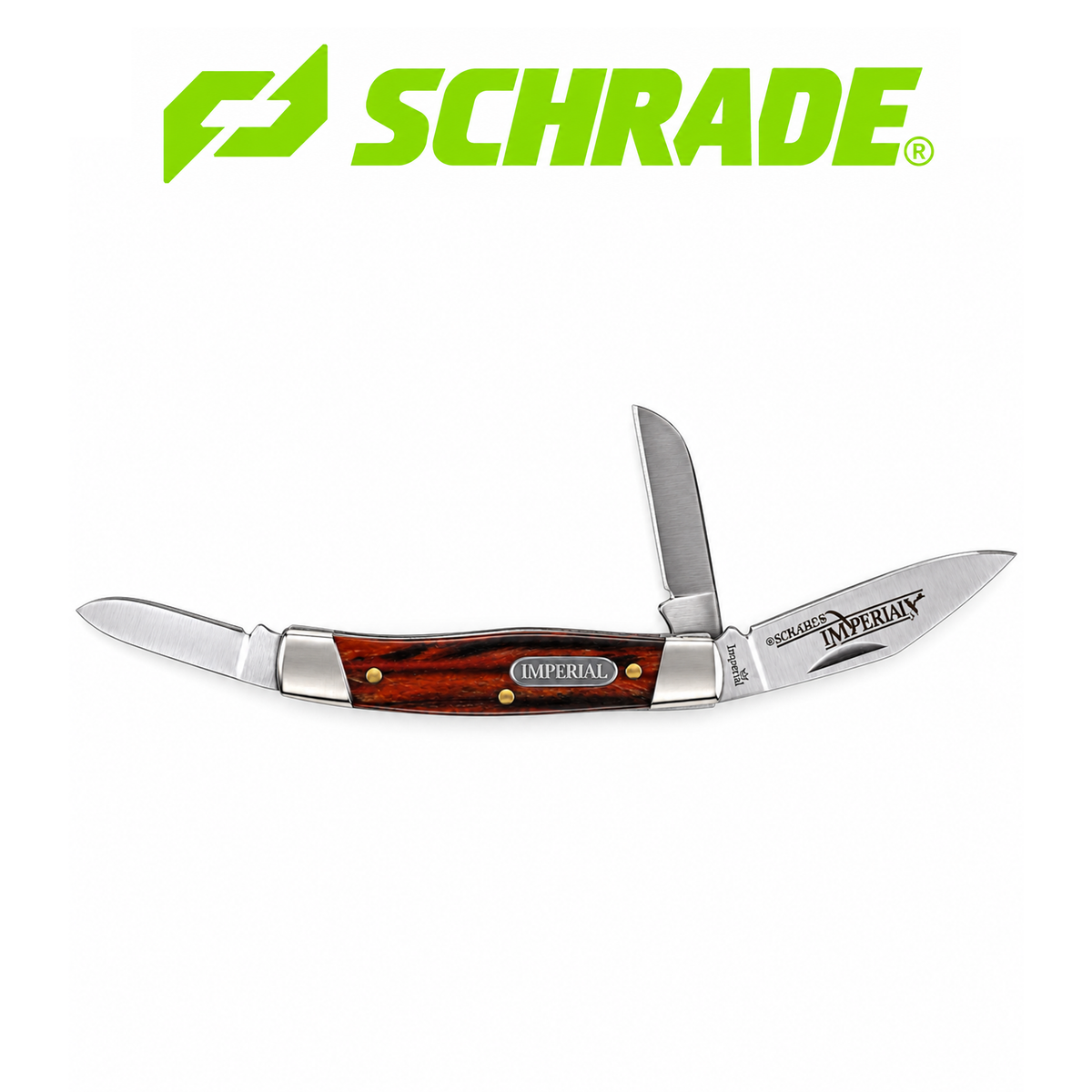 Schrade Imperial Stockman Folding Pocket Knife – Classic 3-Blade Everyday Carry Knife
