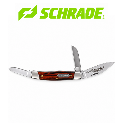 Schrade Imperial Stockman Folding Pocket Knife – Classic 3-Blade Everyday Carry Knife