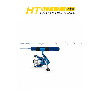 HT Ice Blue 24" Ultralight Ice Fishing Rod and 2BB Reel Combo