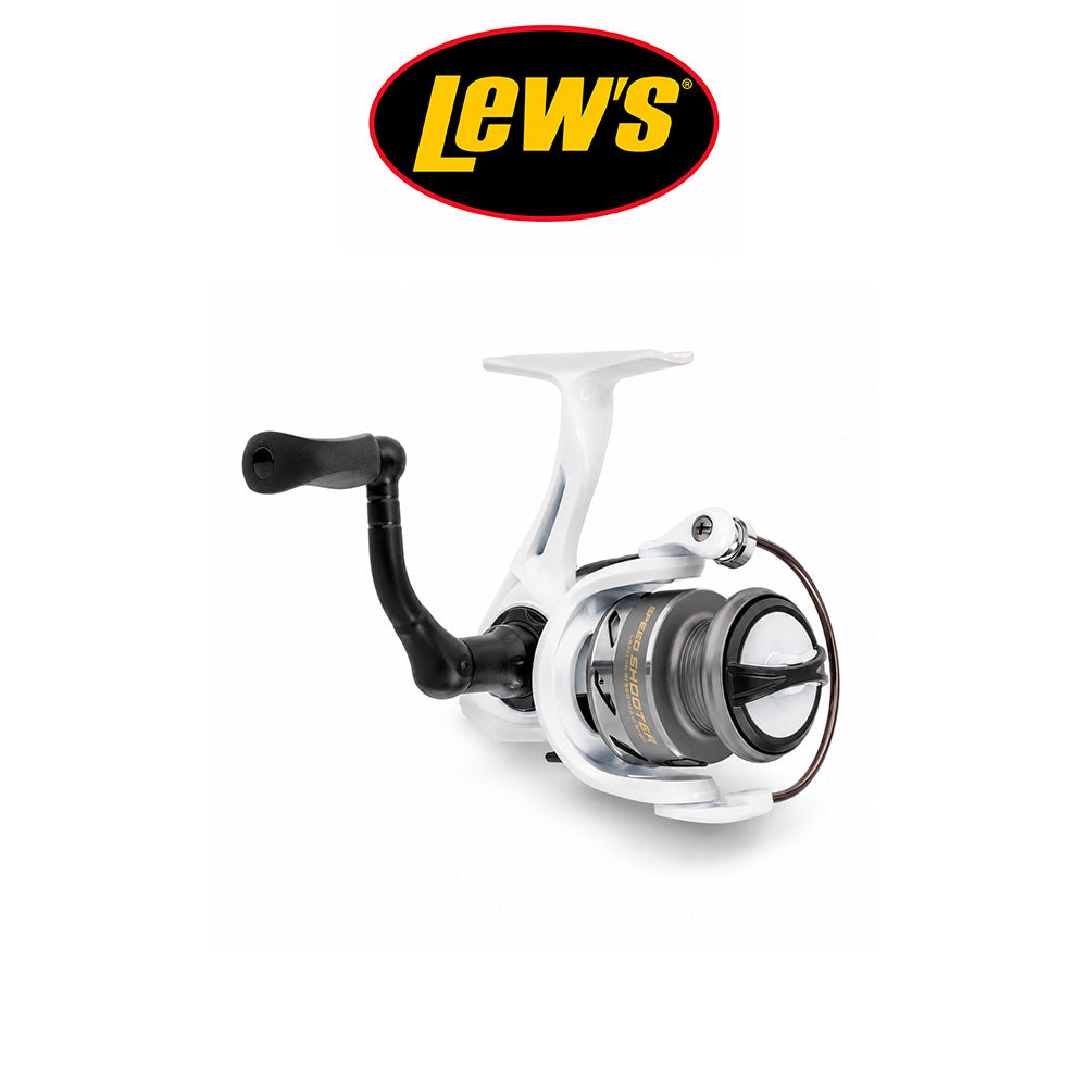 Lew’s Wally Marshall Reel G2 Spinning Reel White/Silver 75 & 100 Size , 5.0:1 Gear Ratio,Max Drag 6.6 lb