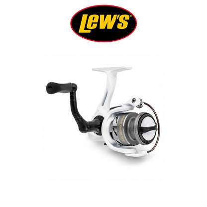 Lew’s Wally Marshall Reel G2 Spinning Reel White/Silver 75 & 100 Size , 5.0:1 Gear Ratio,Max Drag 6.6 lb