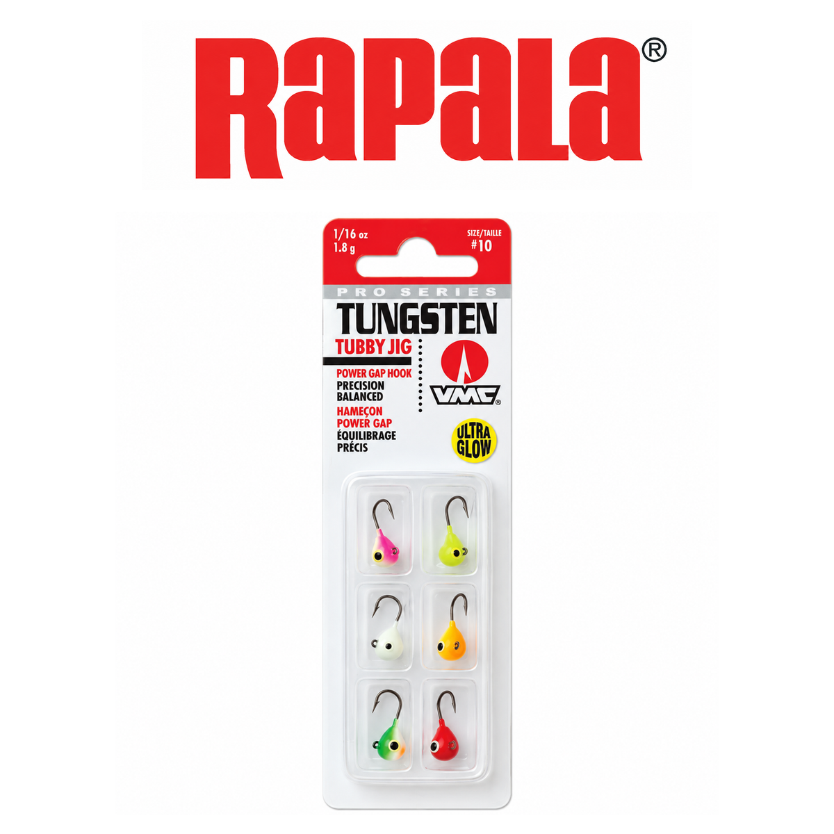 Rapala Tungsten Tubby Jig Kit – Premium Ice Fishing Jigs for Panfish &amp; Trout