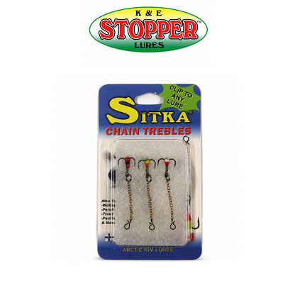 K & E Sitka Treble Chain Hooks 3-Pack