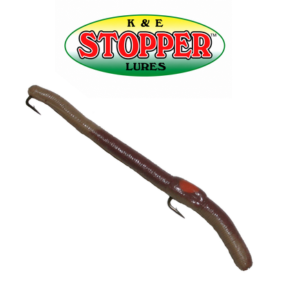 K&E Stopper Worm Rival 2.5" Soft Fishing Bait 1 Pack