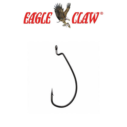 Eagle Claw TROKAR EWG Worm Hook – Platinum Black