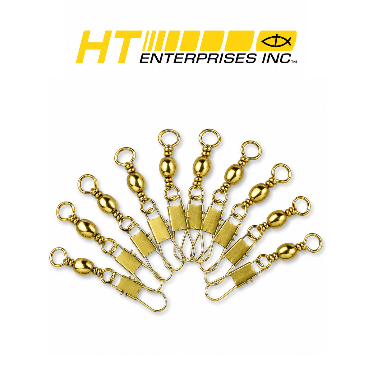 HT Brass Snap Swivels Size 5 BSSE-5 – 5 Pieces per Pack
