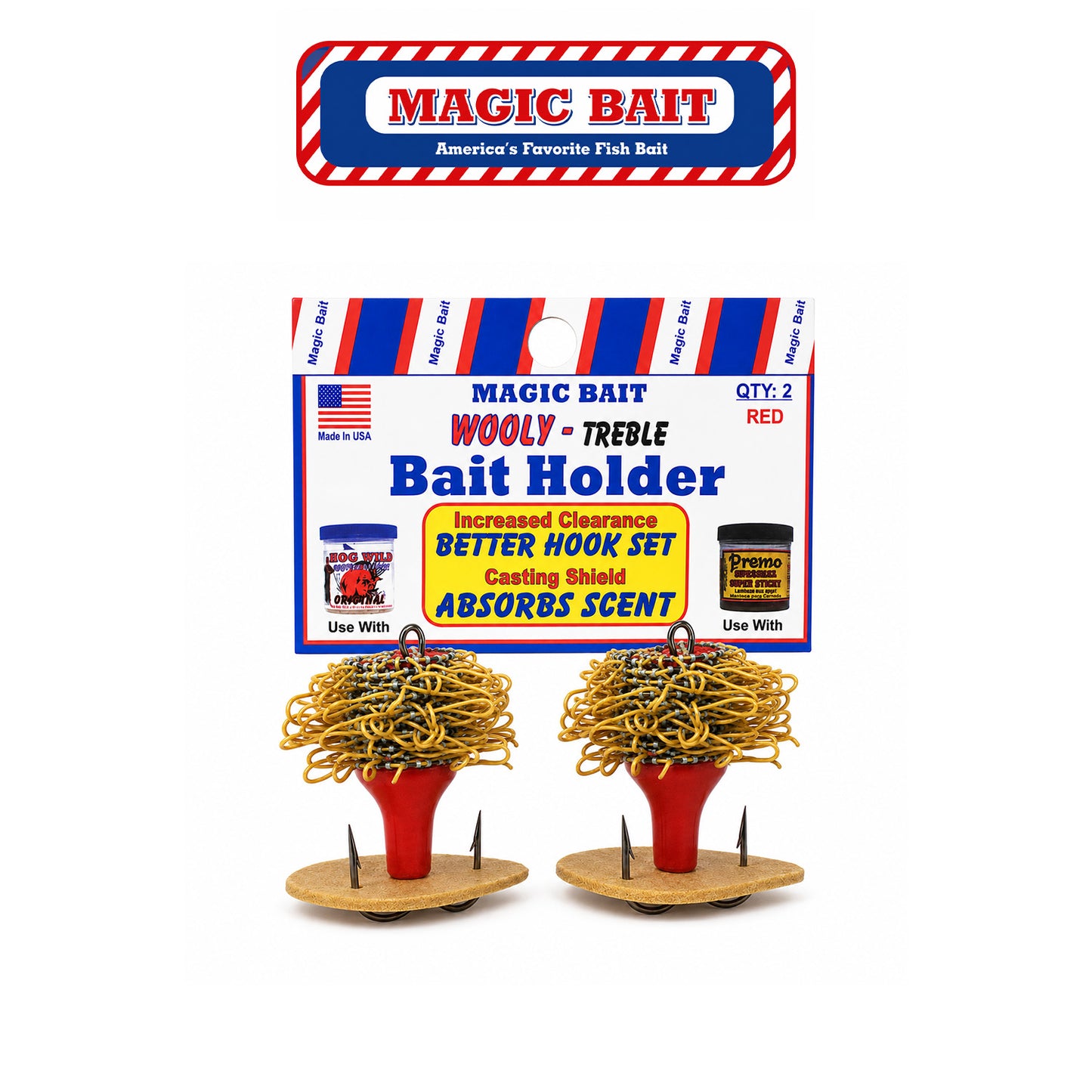 Magic Bait Wooly Treble Hook with Wooly Body