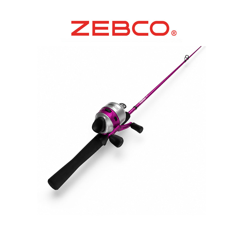 Zebco 33 Lady 6' Spincast Fishing Combo – 2-Piece Rod with 10lb Line