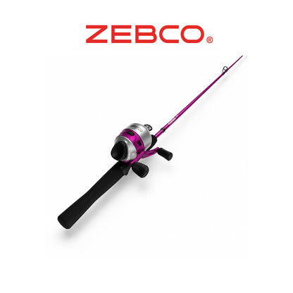 Zebco 33 Lady 6' Spincast Fishing Combo – 2-Piece Rod with 10lb Line