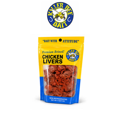 Killer Bee Bait Chicken Livers – Durable High-Quality Fishing Bait