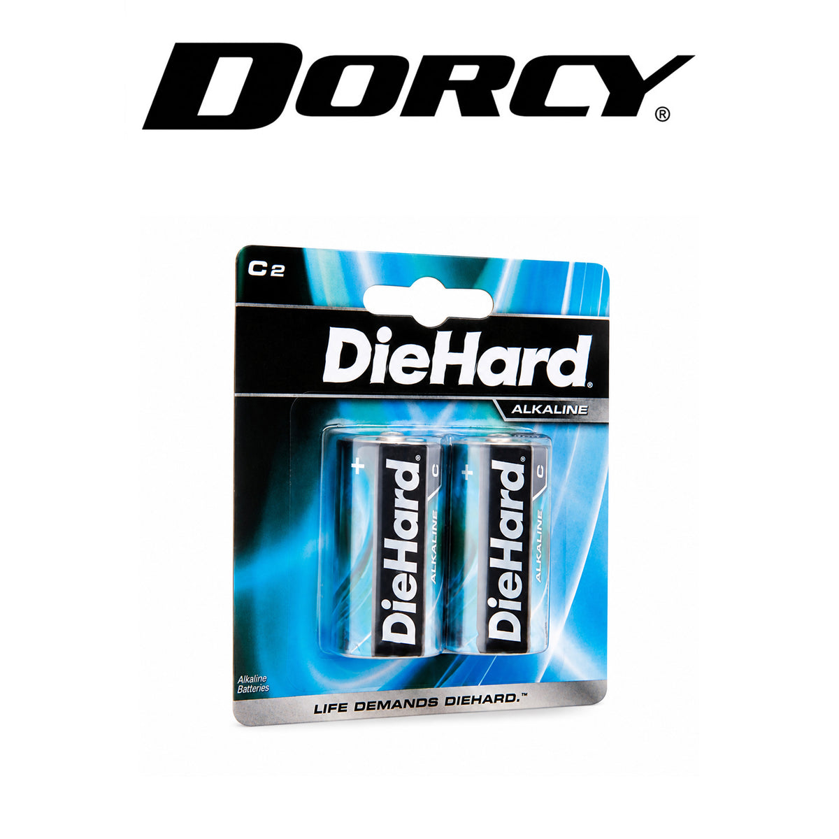 Dorcy DieHard C Alkaline Batteries – 2-Pack Carded