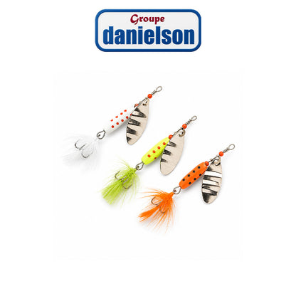 Danielson 3-Piece Marble Spinner Assortment – Fishing Lure Kit