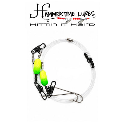 Hammertime Lures Double Hook Non-Tangle Perch Rig