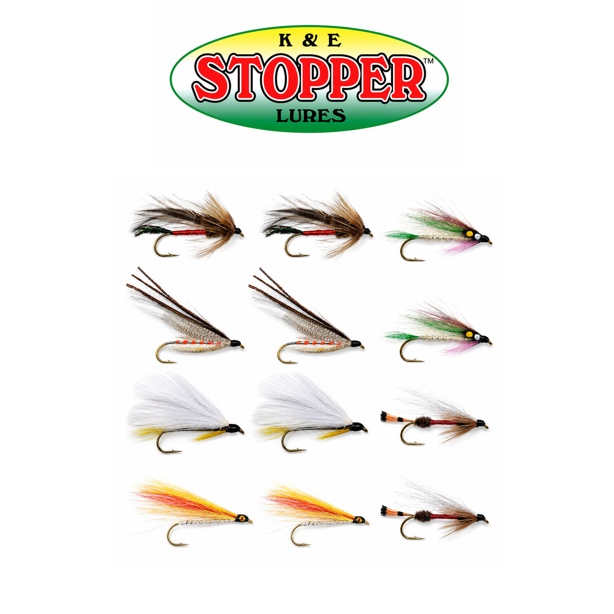 K&E Medium Wet Fly Assortment 5 Pack