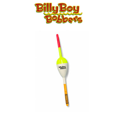 Billy Boy Bobbers 0.88" White Balsa Spring Oval Bobbers 18 Pack